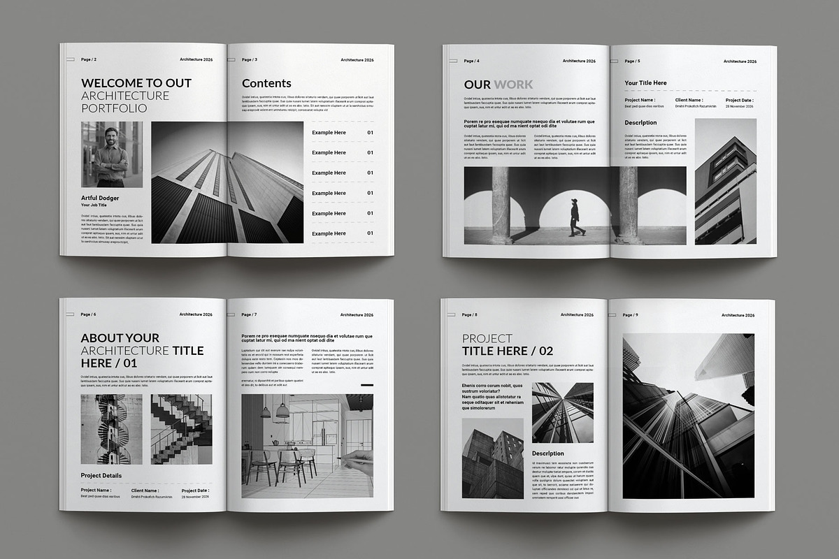 Architecture Brochure Template, a Brochure Template by Seeing-art (Photo 10 of 11)