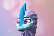 DIY Dragon Head 3D model template, a Graphic by PolyFish (Thumbnail 4 of 4)