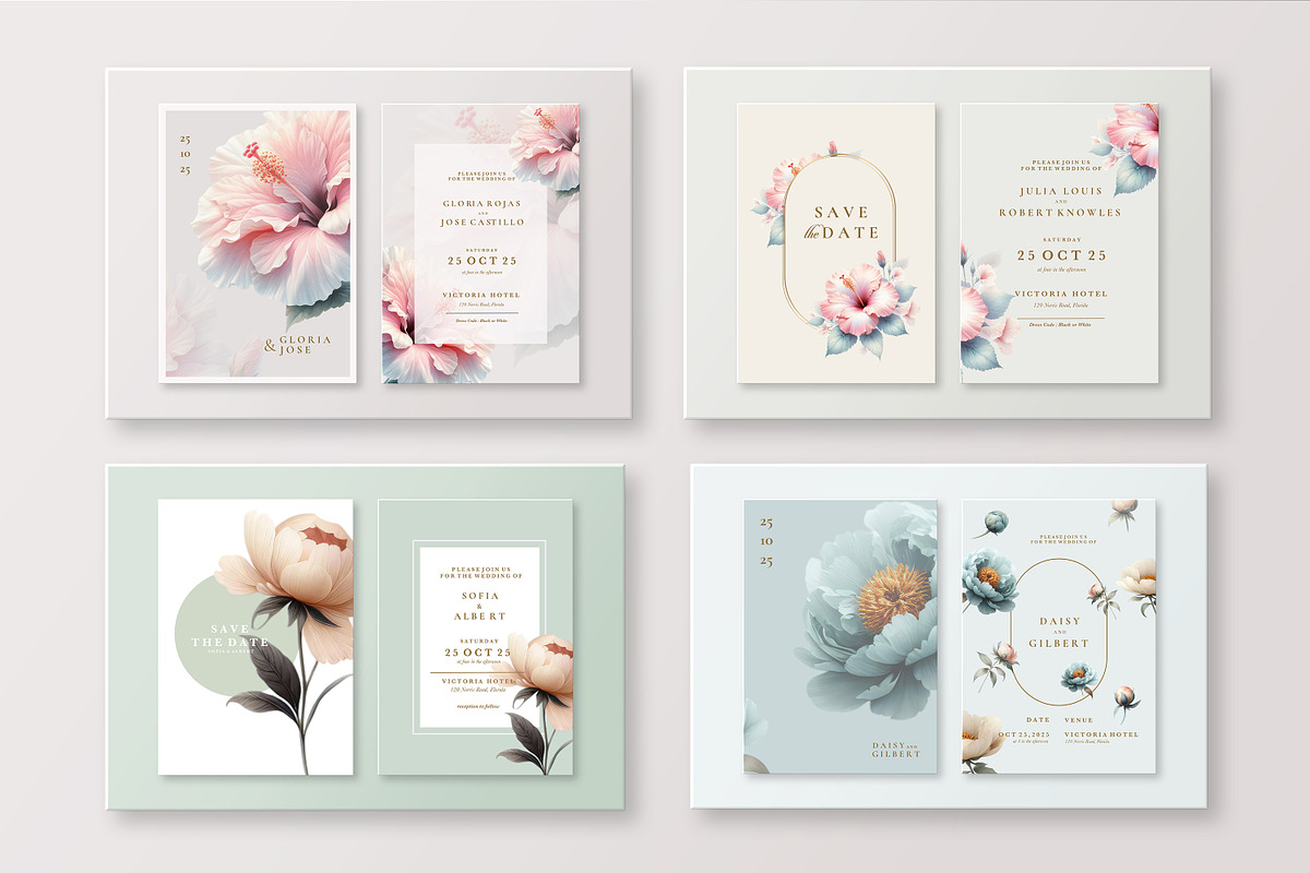 60 Floral Wedding Card, an Invitation Template by EvitePapery (Photo 14 of 15)