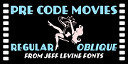 Pre Code Movies JNL, a Sans Serif Font by Jeff Levine Fonts (Thumbnail 1 of 5)