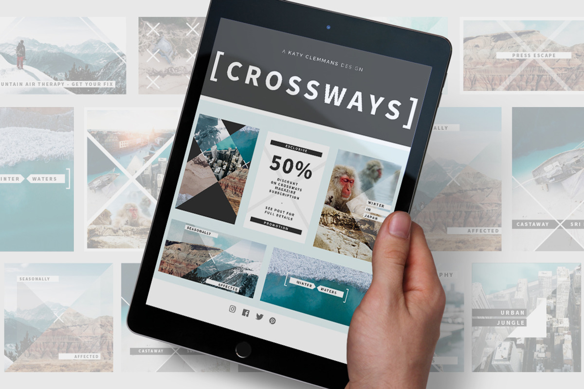 Crossways Social Media Template Pack, a Social Media Template by Katy Clemmans (Photo 7 of 9)
