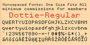 Dottie, a Font by Ingrimayne Type (Thumbnail 1 of 5)