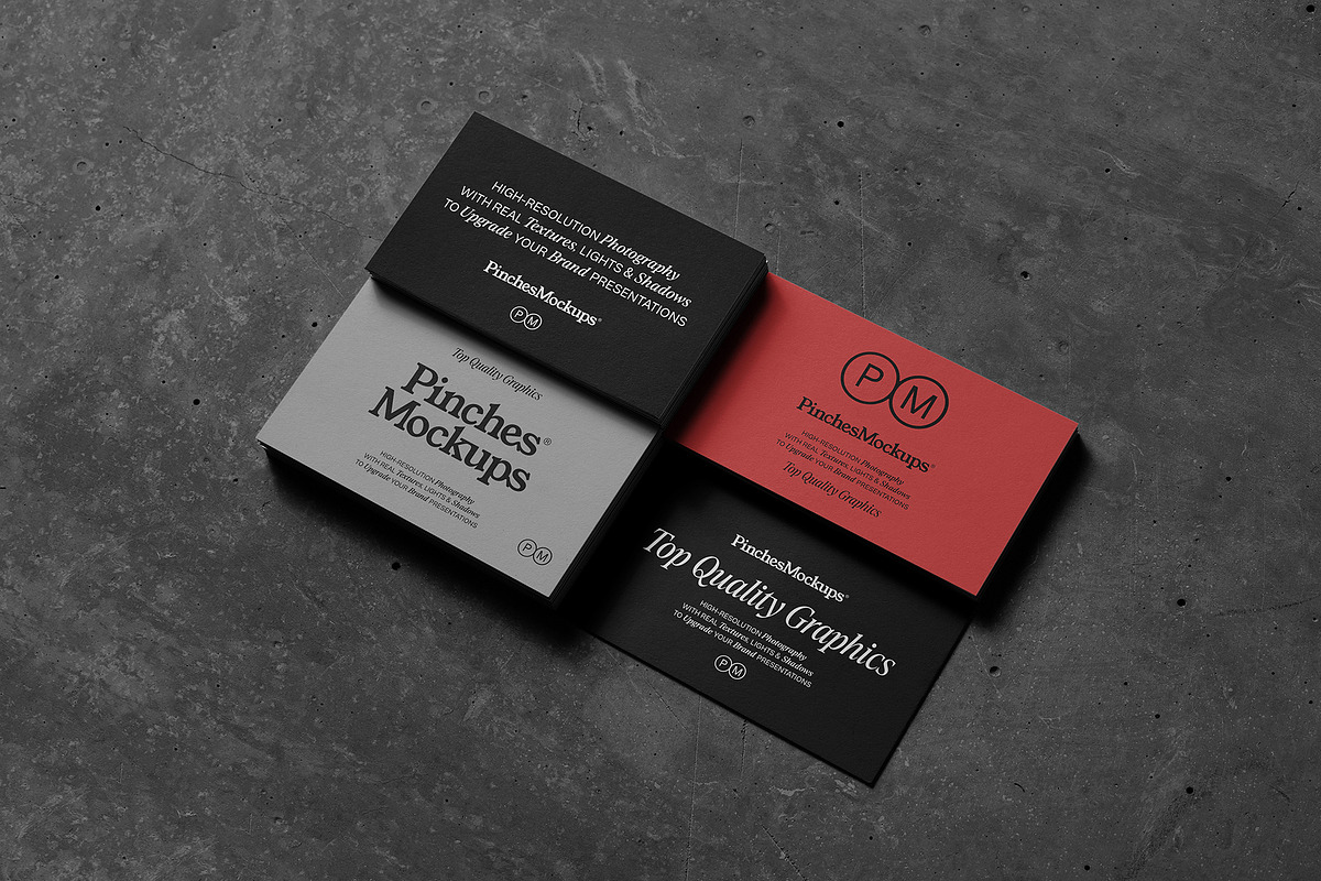 PM_BC/Ø4 - Business Cards Mockup, a Print Template by PinchesMockups© (Photo 5 of 6)