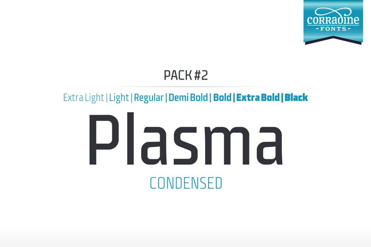 Plasma - CONDENSED, a Sans Serif Font by Corradine Fonts (Photo 1 of 6)