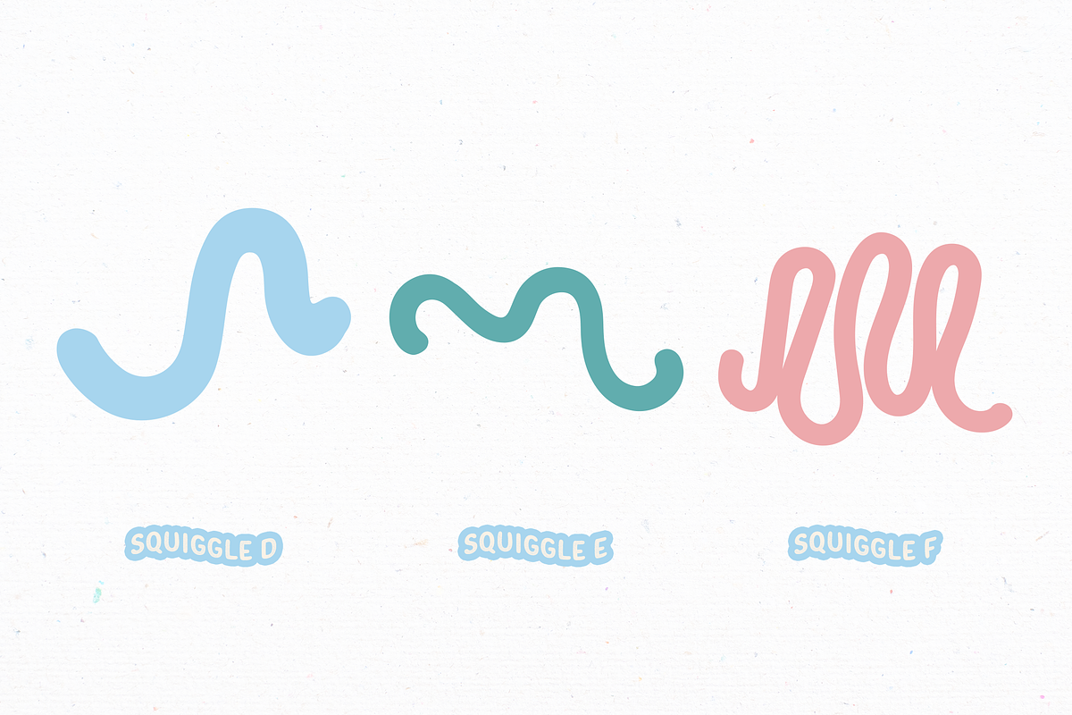 Squiggle Elements Set, an Object Illustration by peterdraw