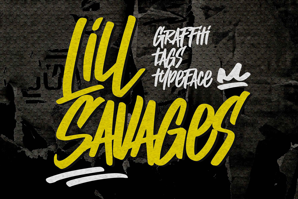 Lill Savages – Graffiti Typeface, a Handwritten Font by Gassstype (Photo 1 of 8)