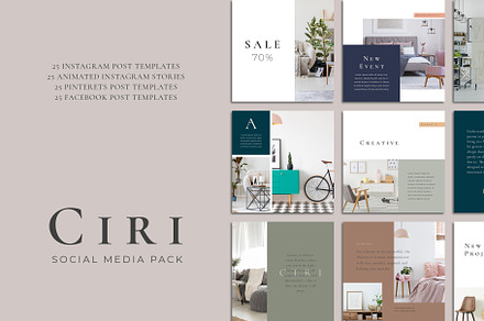 Ciri Social Media Pack, a Social Media Template by SlideStation
