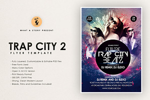 Trap City 2, a Flyer Template by What a Story