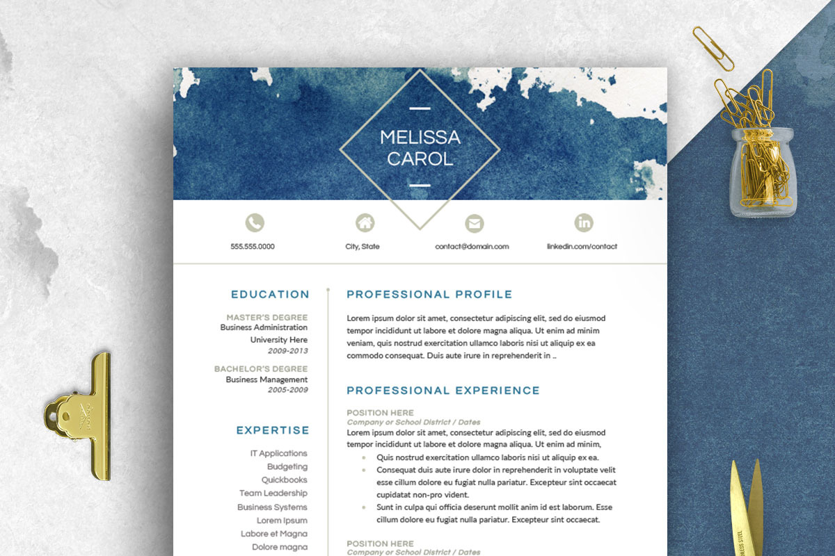 Modern Resume Template Word, a Resume Template by SharpResumeFoundry (Photo 1 of 8)