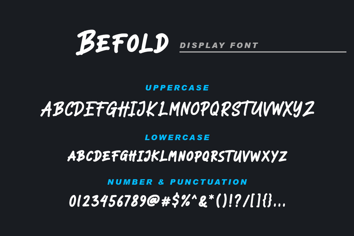 Befold - Display Font, a Font by Weape Studio (Photo 7 of 7)