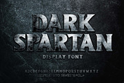Dark Spartan Display Font, a Font by herulogo (Thumbnail 1 of 5)