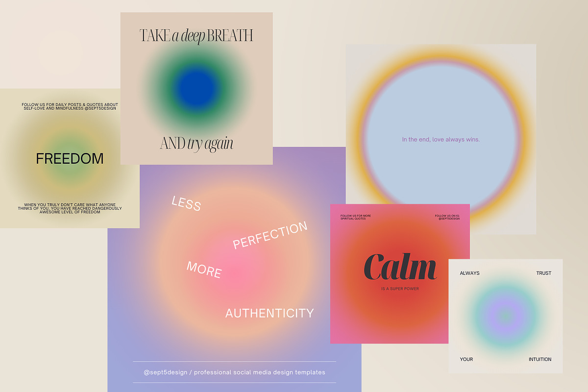 Canva Instagram Gradient Quotes + PS, a Social Media Template by September 5th (Photo 5 of 19)