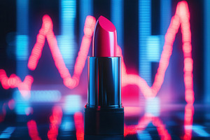 Lipstick leads rising market trend, a Photo by Pavel_design