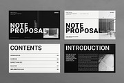 Minimal Business Proposal Template, a Presentation Template by E-Type (Thumbnail 2 of 4)