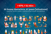Beautiful Santa Claus collection, a Graphic by Drumcheg (Thumbnail 2 of 3)