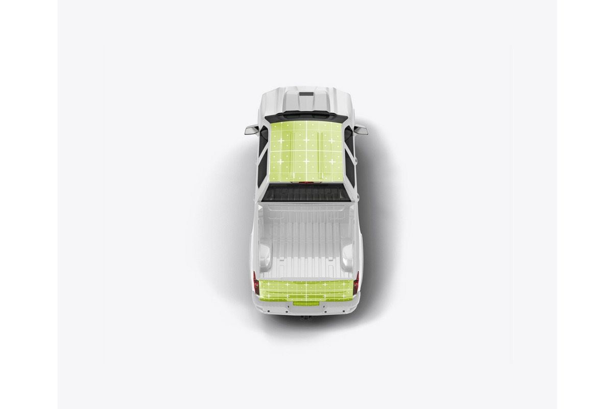 Pickup Truck Mockup, a Product Mockup by OneVectorStock (Photo 2 of 16)