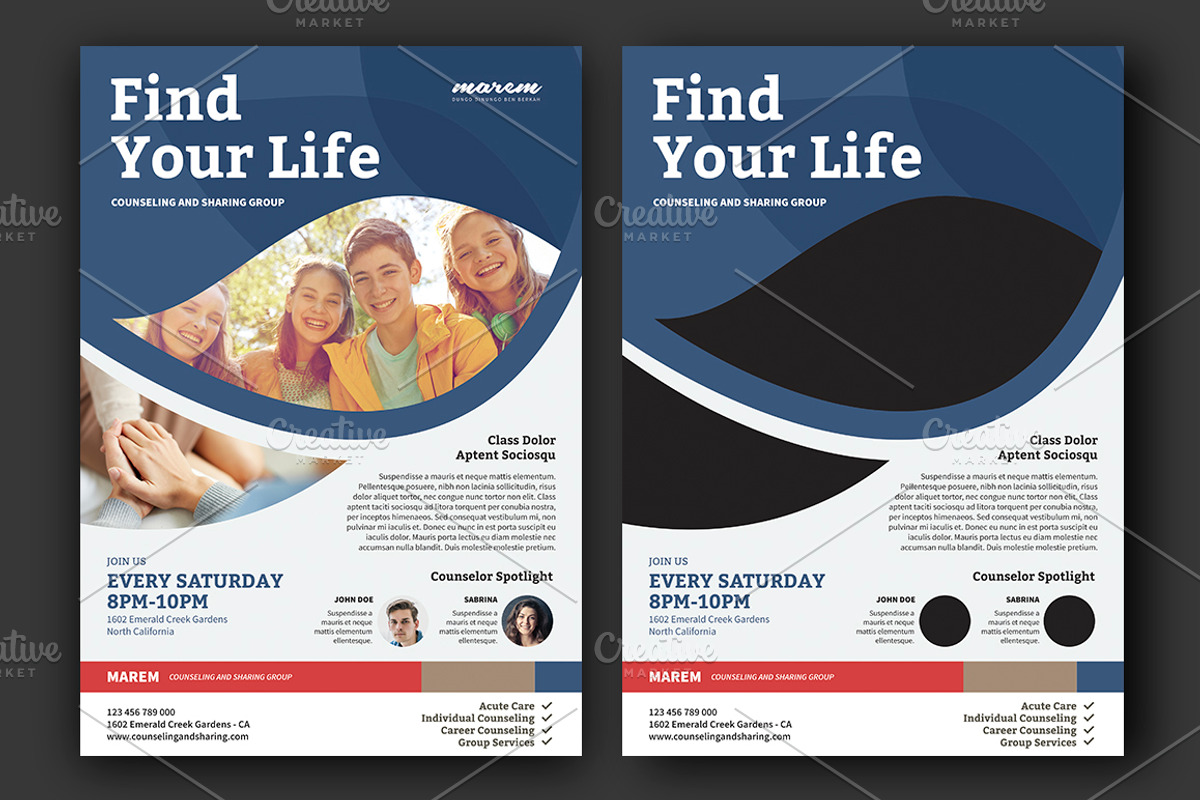 Counseling Flyer Template, a Flyer Template by Saphari (Photo 4 of 4)