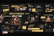 Men’s Fitness & Wellbeing PowerPoint, a Presentation Template by Loin Studio (Thumbnail 1 of 4)