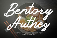 Bentory Authes Vintage Monoline Font
