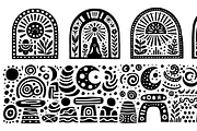 Vintage Birds Folk Art, a Decorative Illustration by devastd (Thumbnail 6 of 28)