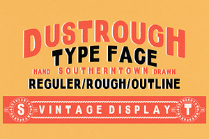 Dustrough - Typeface