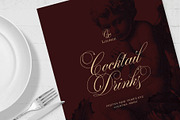 Cocktail Menu Drinks List Template, a Flyer Template by BrandPacks (Thumbnail 4 of 5)