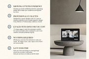 Modern Showit Template for creatives, a Landing Page Template by Row Creative (Thumbnail 3 of 10)