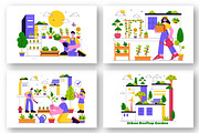 10 Urban Farming Rooftop Garden, a Person Illustration by denayunebgt (Thumbnail 3 of 4)