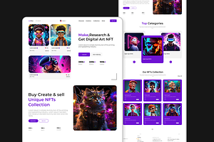 ArtPro - NFT Website Landing Page