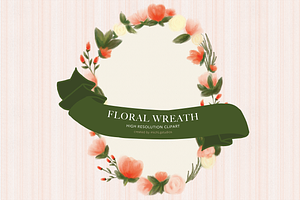 1 PNG Hand Drawn Floral Wreath