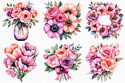 Watercolor Mother's Day Flower PNG, an Illustration by Craft Nest (Thumbnail 6 of 10)