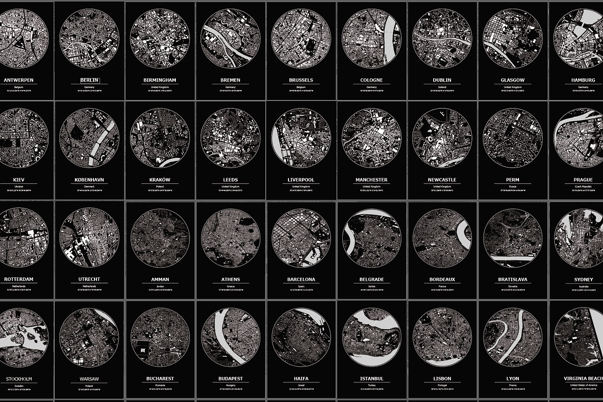 314 City Maps - Building footprints, a Texture Illustration by Cartorical (Photo 6 of 6)