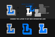 TeamLead Layered Font, a Slab Serif Font by Sentavio (Thumbnail 3 of 7)