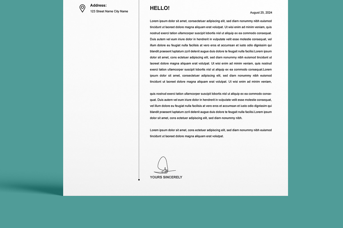 Resume Template Design Layout, a Resume Template by MightyDesign (Photo 5 of 8)