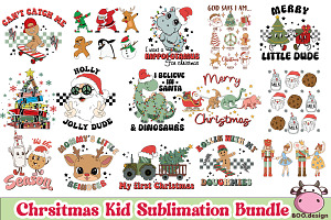 Christmas Kids Shirt Design Bundle