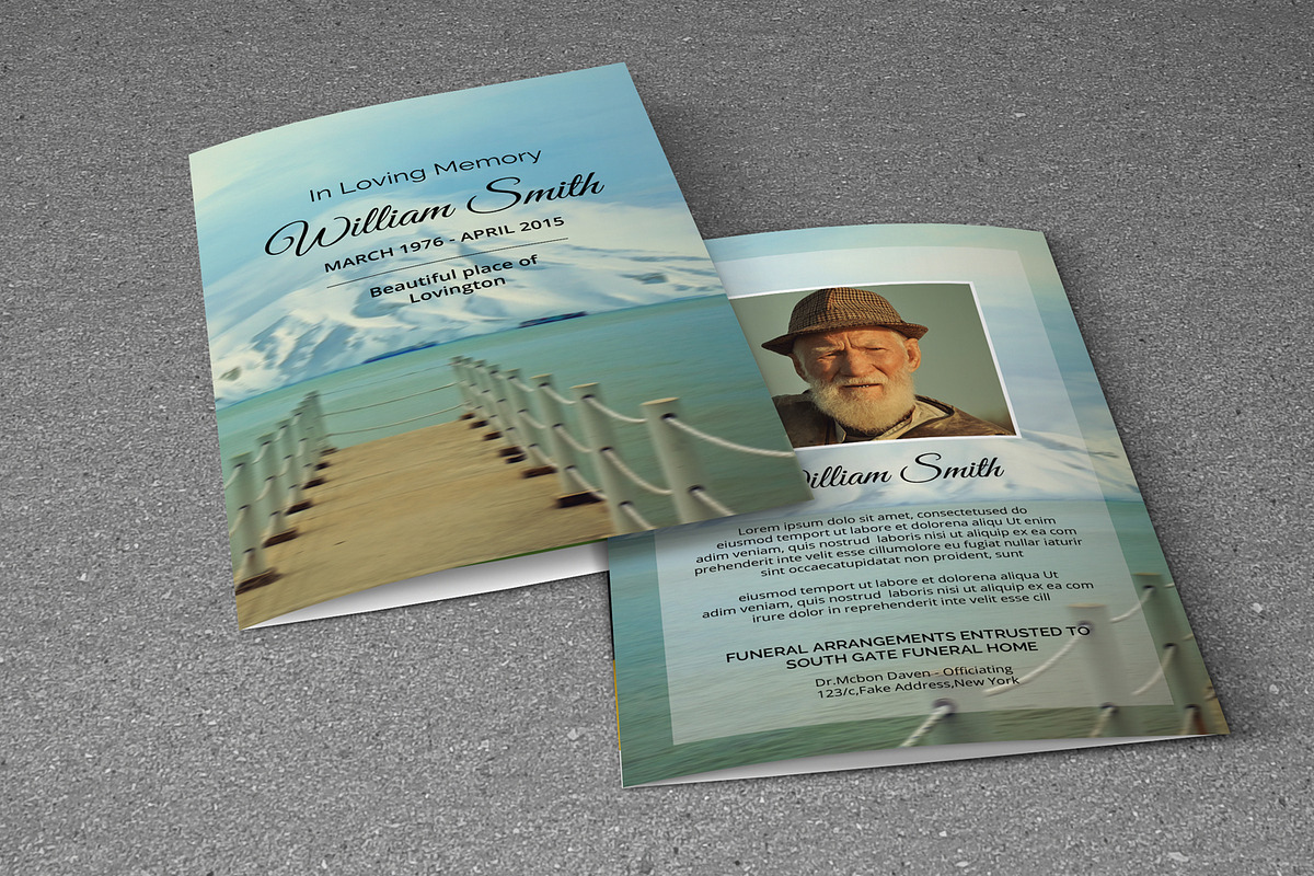 Funeral Program Template-V281, a Brochure Template by Template Shop (Photo 4 of 4)