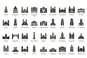 American Capitals - Landmark Icons, an Outline Icon by Jozsef Balazs-Hegedus (Thumbnail 3 of 6)