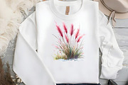 Pink Summer Grass Clipart, an Illustration by DreamCafeArt (Thumbnail 6 of 7)