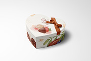 heart-shaped gift box mockup, a Packaging Mockup by EFORIA (Thumbnail 2 of 5)