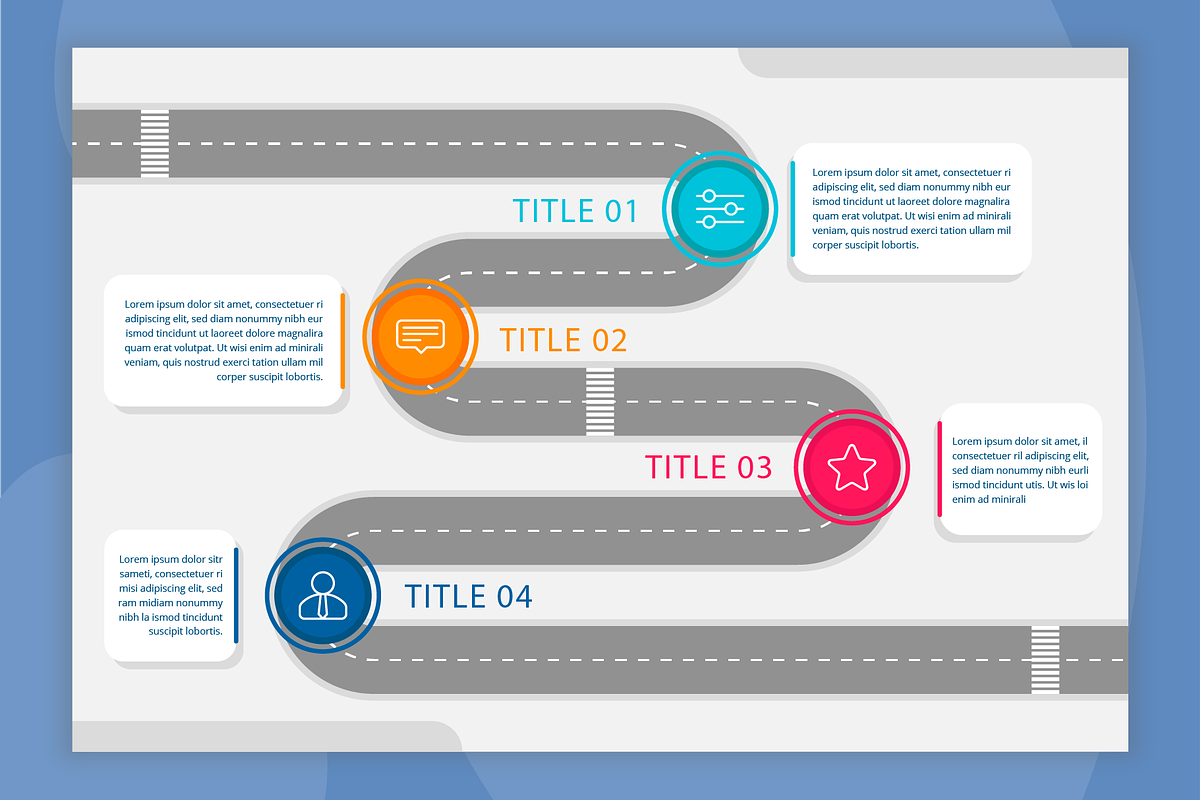 Roadmap Infographic Template, a Templates & Theme by Bartama Graphic (Photo 4 of 4)