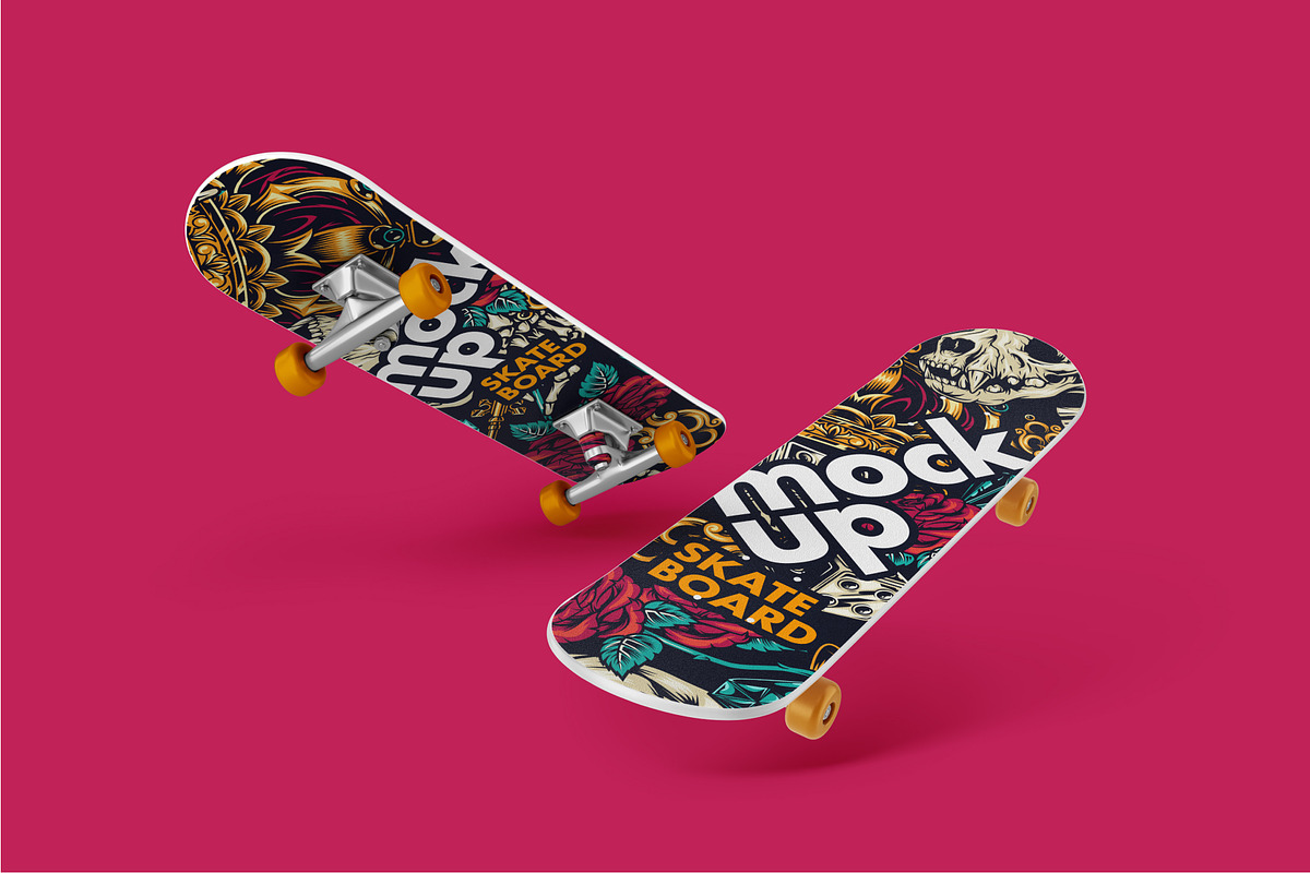 Skateboard Mockup Set, a Product Mockup by Deeplab (Photo 5 of 17)