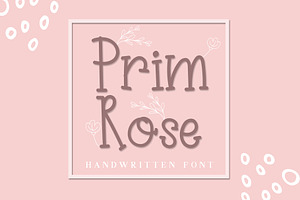 Prim Rose - Lovely Handwritten+EXTRA, a Slab Serif Font by Dm Studio