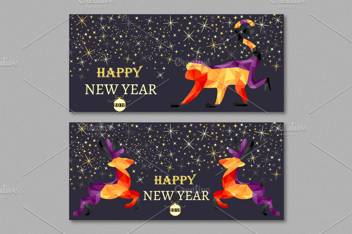 New Year seamless patterns, cards, a Texture Illustration by Dasha_D (Photo 3 of 5)