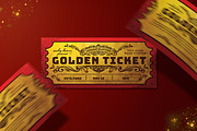 Vintage Golden Ticket Invitation, a Card Template by Aarley Kaiven (Thumbnail 3 of 4)