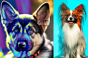 Dogs Oil Painting Photoshop Action