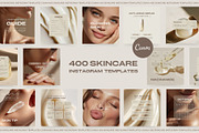 400 Skincare Instagram Templates, a Social Media Template by Instprofi | Studio Estimo (Thumbnail 1 of 15)