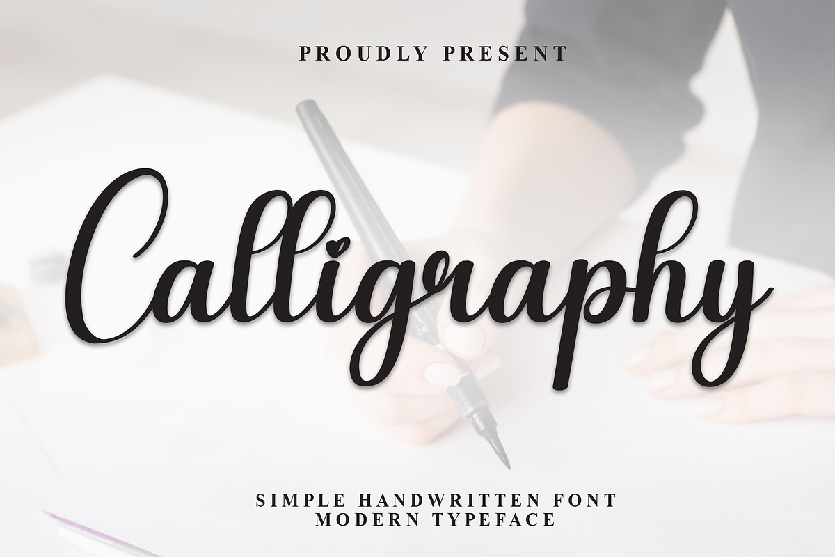Calligraphy | Script Font, a Handwritten Font by Scratchones (Photo 1 of 8)