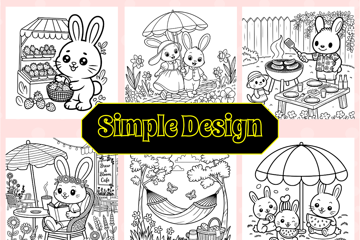 Cozy Animal Summer Bold & Easy Color, an Animal Illustration by Design Zone (Photo 3 of 4)