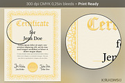 Certificate Template, a Stationery Template by Krukowski Graphics (Thumbnail 2 of 3)