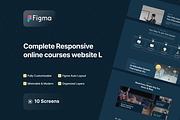 Online courses website | UI kit, an UI Kit Template by AbeerFarag (Thumbnail 1 of 2)